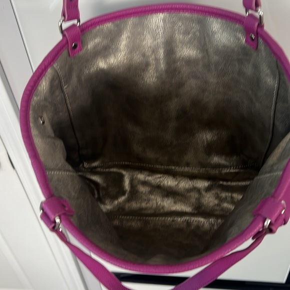 Thirty-One 31 Jewell Townsfair Purple Reversible ShoulderTote Bag Purse - Picture 11 of 17